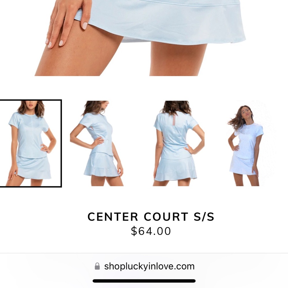 Center court Lucky in Love Top, Size Small